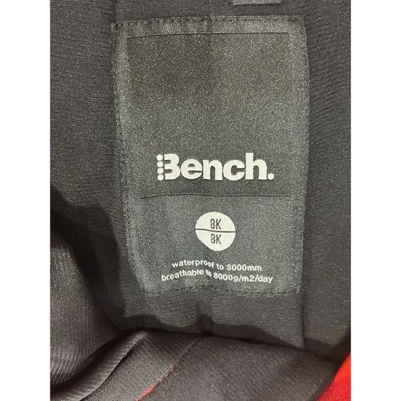 Bench UK Mens Ski Snowboarding Waterproof Pants Red Cargo Pockets NWT - M - Picture 9 of 16